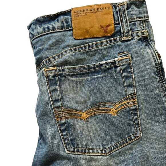 AMERICAN Eagle Straight Leg Men's Jeans Size 34/30 - Picture 7 of 13
